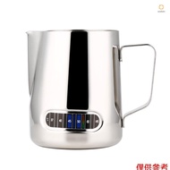Espresso Steaming Pitchers Stainless Steel Espresso Milk Frothing Pitcher with Thermometer Coffee Mi