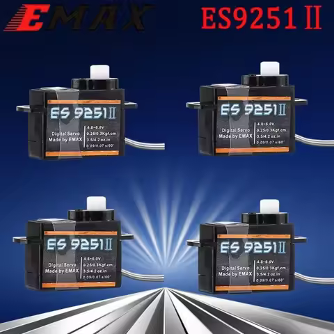 EMAX ES9051 ES9251 II 4.3g / 2.5G Digital Servo Plastic Gearbox 0.8kg Torque for 3D F3P Aircraft Who