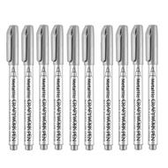 10pcs Spidol Tinta Emas Permanen Sorotan Metalik Spidol Warna Silver Permanen Cepat Kering Spidol Em