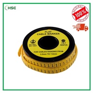 KSS FM Flat Cable Marker Symbol/No./Alphabet -, /, 0-9, A-X - HSE