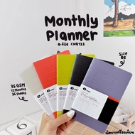 PLANNER Book Size B6 E-FILE MONTHLY