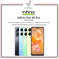 [MY] Infinix Hot 40 Pro | Hot 40i (256GB ROM | 8GB RAM) 1 Year Warranty By Infinix Malaysia