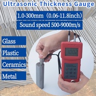 Ultrasonic thickness gauge Glass Plastic Ceramic PVC pipe Steel Plate Pipe thickness measuring instrument Sound speed tester