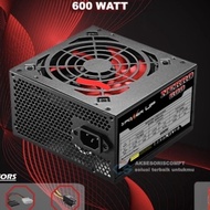 POWER SUPPLY POWER UP NERRO 600 WATT - POWER SUPPLY 600 WATT POWER UP NERRO - PSU 600W PSU 600 WATT 