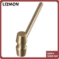 LIZMON Hammer, Brass Yellow Gavel, Lawyer Prop Judge Hammers Company