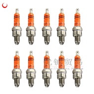A7 Spark Plug GY6 Scooter Spark Plug A7TC Multi-Angle Ignition Modified Red Head 3-Claw Spark Plug