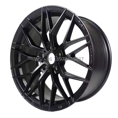Passenger Car Deep Concave Wheels 19 Inch Cast Alloy 5x108-5x120 Silver Black Multi Spoke Rim