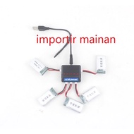 PUTIH Usb charger lipo li-ion battery 3.7V 5 in 1 socket XH2.5 USB charger toy white socket for rc c