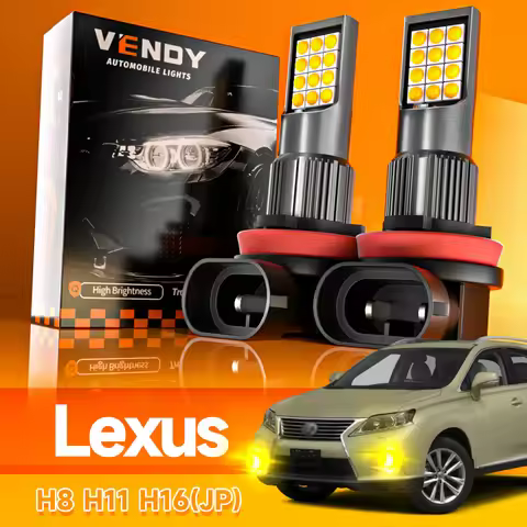 2pcs LED Fog Light Blub H11 H16 Lamp Canbus For Lexus IS250 IS350 IS F RX350 RX450H ES350 GS350 GS45