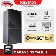 Polytron Kulkas 4 pintu Side by side PRS 510X