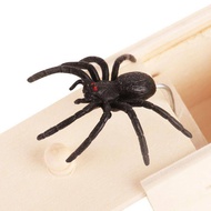 Surprise Spider Wooden Box April Fool's Day Spoof Gift Surprise Surprise Tricky Toy Props
