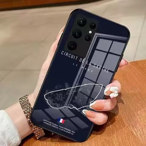 F-FormulaES 1 Track Circuit Phone Case For Samsung S26 S25 Edge Ultra 23 22 21 20 Ultra Plus S24 Fe
