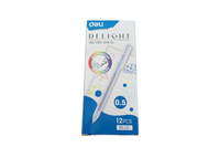 Hộp 12 Cây Bút Bấm Gel Deli Delight G118 - Ngòi 0.5mm