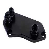 Engine Oil Cooler Sandwich Plate Adaptor AN10 Fitting For BMW N20 N52 F20 F30 F10