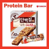 【Orion】Dr.You Protein Bar 34g x 12pcs / Low carb / Diet / Pocket Size Snack /  Support Muscles / Korean Snack / Exercise Snack
