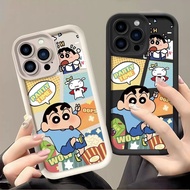 Cute Crayon Shin chan Case For Iphone 17 Pro Max 7 8 6 6S Plus 5 5S 11 12 13 Pro Max 11Pro 12Pro Mat