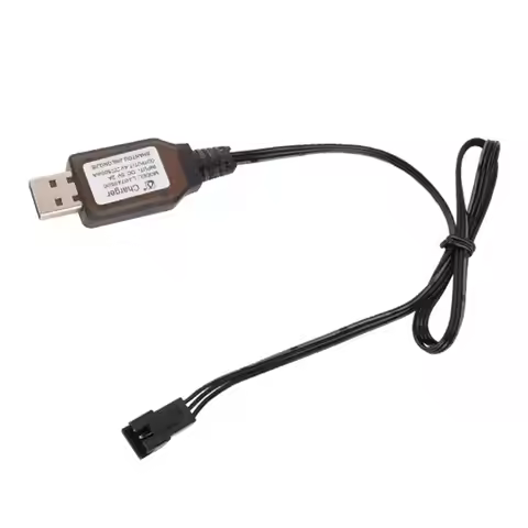 6.4v/7.4V 500mA Charger Li-i SM-3P RC Toys remote control positive portable USB Liions battery Plugs
