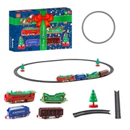 Christmas Train Set Antique Electric Steam Train Set Toy With Lights Battery Operated Electric Train Kit Tracks Birthday