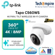 TP-Link Tapo C560WS 4K 8MP Outdoor Pan/Tilt Wi-Fi Camera | AI Person/Pet/Vehicle Detection, Wi-Fi 6