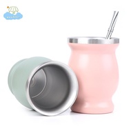 [LI] Yerba Mate Cup 304 Stainless Steel 8oz Argentine Yerba Mate Gourd With illas 【IE】