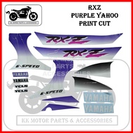 YAMAHA RXZ MILI BOSS BORCH STICKER STIKER STRIPE PURPLE SILVER YAHOO / PURPLE (8) / PURPLE YAHOO COM
