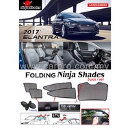 Hyundai Elantra 2017 Magnetic Ninja Shades Sunshade (5pcs)