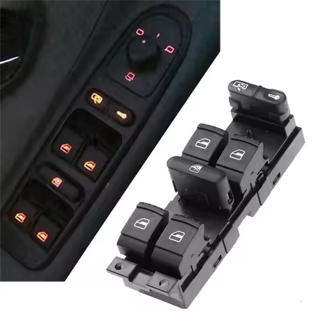 New Window Master Switch Button for Volkswagen Golf Jetta Bora Passat B5 Seat Leon MK4 Skoda Octavia