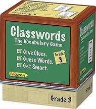 Edupress Word Game, Grade 3 (EP63751): 200 Cards, 1-Minute Timer - Ages 8-9, Unisex