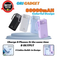 80000mAH 120W Super Fast Charging Powerbank With 4 Cables Led Digital Display Portable Large Capacit