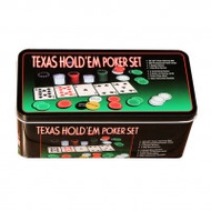 德州撲克200塊鐵盒籌碼套裝