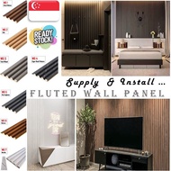 [Ready Stock] Solid Wood Fluted Panel Wall Panel Wooden Panel Decoration Wall Panel Installation