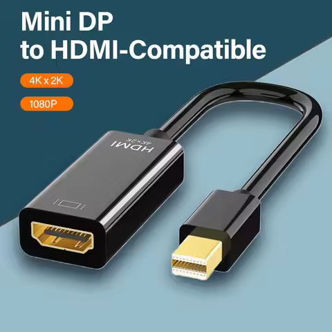 Gold plating Mini Displayport Cable 4K Adapter 1080P Mini DP Male to HDMI-compatible Female For Appl