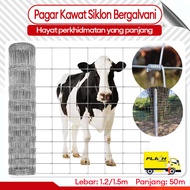 Pagar Cyclone  50meter 4/5Kaki Pagar Kambing Cyclone Fence Galvanised Pagar Cyclone Pagar Lembu