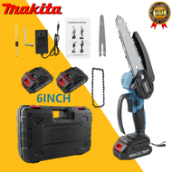 MAKITA 6 นิ้ว เลื่อยไฟฟ้าไร้สาย เลื่อยโซ่ไร้สาย เลื่อยไฟฟ้า เลื่อยตัดกิ่งไฟฟ้า เลื่อยโซ่ เลื่อยโซ่เล