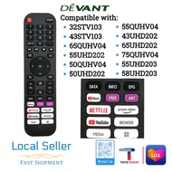 Devant Smart TV Rrmotr Control for 32STV103 50QUHV04 55UHD202 55UHD203