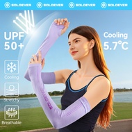 【MY Delivery】SOLOEVER Ice Arm Sleeves Breathable UV Protection Cooling Sport Unisex Handsock