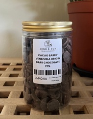 Cacao Barry Venezuela Origin Dark Couverture Chocolate 72% 300g (Repack)