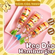 1 Skewer of Best HamBurger Gummy Candy 22G, Burger Sandwich Gummy Candy, childhood snacks