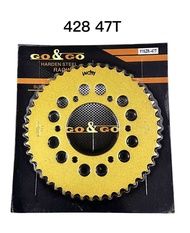 YAMAHA Y16 SPROCKET 428 GOLD 14T 15T 36-47 SPROCKET GONGO GOLD