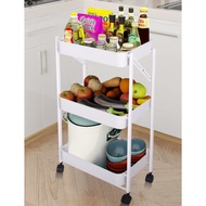 3-TIER MULTIFUNCTION FOLDABLE TROLLEY