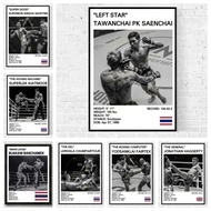Anissa Meksen  Buakaw Banchamek  Yodsanklai Fairtex  Muay  Thai Poster canvas painting wall art deco