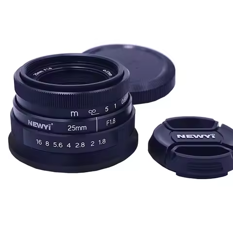 25mm F1.8 Mini CCTV C Mount Wide Angle Optical Lens for canon eosm Nikon N1 Sony NEX Fuji Olympus Pa