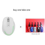 เม้าส์ AI ไร้สายอัจฉริยะเสียงปิดเสียงสำหรับสำนักงานปรับให้เข้ากับการเชื่อมต่อแบบ USB และบลูทูธการพิม