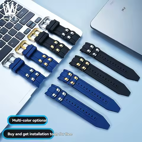 26mm Men's rubber watch band Compatible with Invicta Pro Diver Metal particle 6983 watch strap women