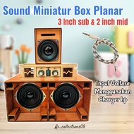 Sound Miniature Box Planar 3 Inch Subwoofer & 2 Inch Mid Ready to Sound Cheapest
