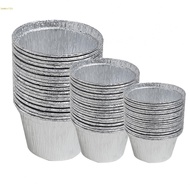 Convenient Disposable Tin Cups for Air Fryers and Ovens Ideal for Small Desserts