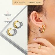 Happy Everlast - Madrid Hoops | Women's Duotone Titanium Hoops Earrings
