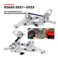 For Aprilia RS660 TUONO660 Motorcycle Rearset Footpeg Footrest Foot Peg Pedal RS TUONO 660 CNC Adjus