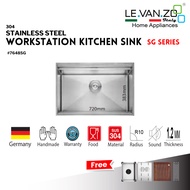 LEVANZO Kitchen Sink Workstation Series #7648SG