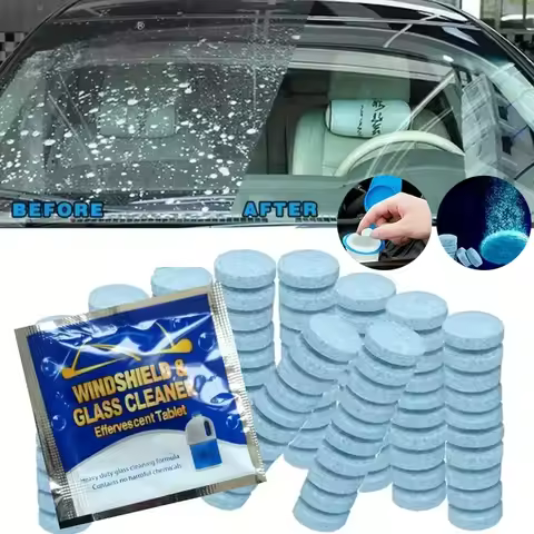 2-100PCs Car Vehicles Windshield Solid Soap Piece Window Glass Washing Cleaning Paint Protective Foi
